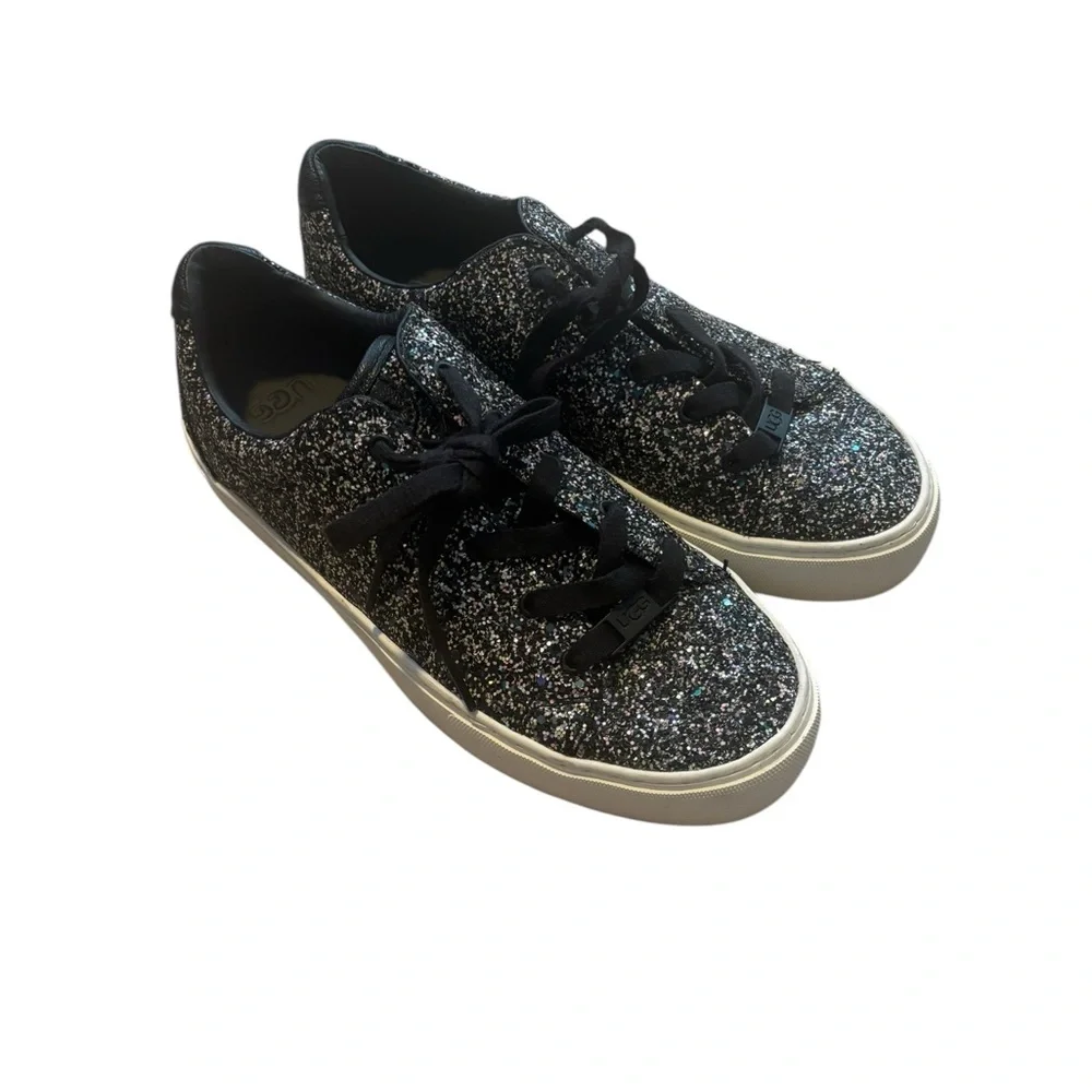 UGG Glitter Sneakers 7.5 Black Multicolor Sparkle McBling